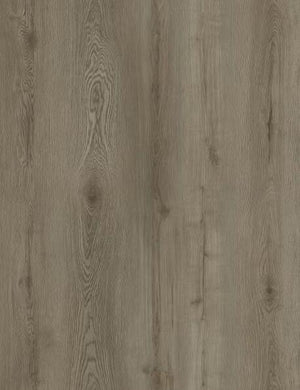 7.2" Durable Wood Grain Rigid Luxury Vinyl Composite SPC Flooring, Misty Gray